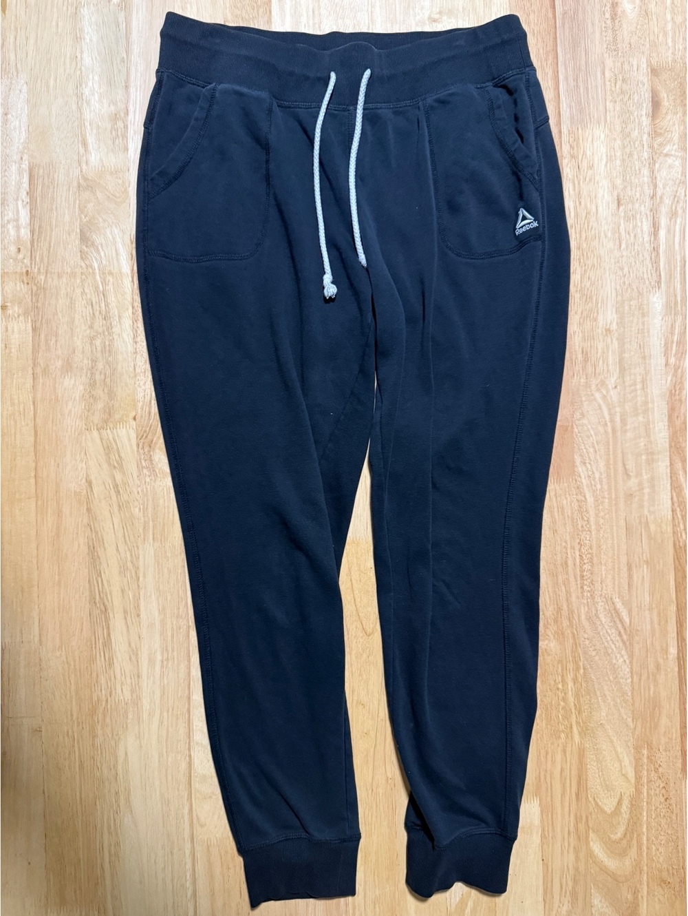 Reebok Black Drawstring Joggers Approx Women’s Large